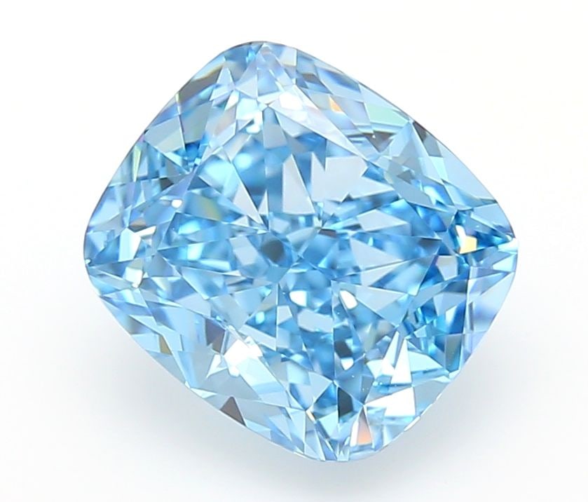 Loose Diamond - CUSHION MODIFIED 2.05ct Fancy Vivid Blue VVS1: Loose Diamond - CUSHION MODIFIED 2.05ct Fancy Vivid Blue VVS1 Source: This is a real non-mined Diamond that has been grown in a lab Shape: CUSHION MODIFIED Carats: 2.05 Color: Fancy Vivid Blue Certifi