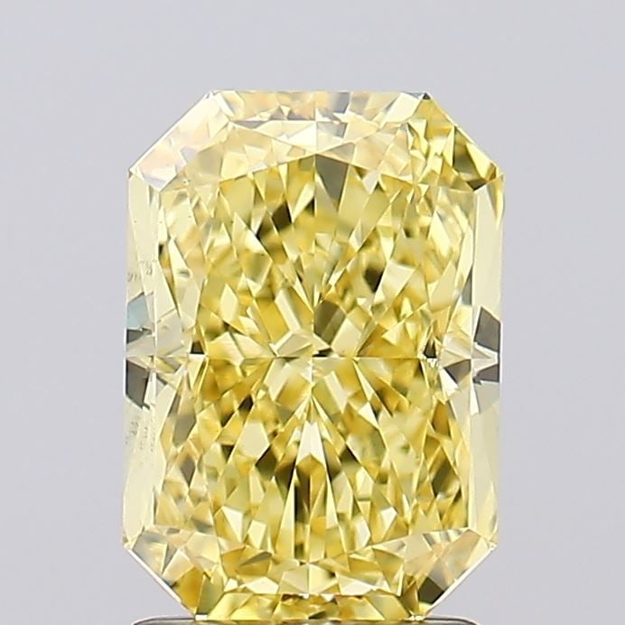 Loose Diamond - RADIANT 2.03ct Fancy Intense Yellow VS1: Loose Diamond - RADIANT 2.03ct Fancy Intense Yellow VS1 Source: This is a real non-mined Diamond that has been grown in a lab Shape: RADIANT Carats: 2.03 Color: Fancy Intense Yellow Certification: IGI