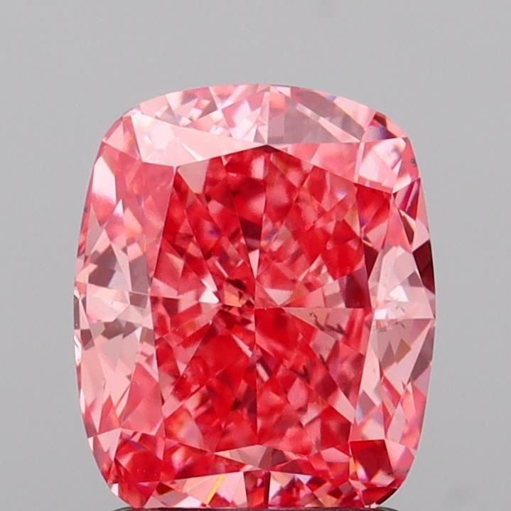 Loose Diamond - CUSHION MODIFIED 2.01ct Fancy Vivid Pink VS2: Loose Diamond - CUSHION MODIFIED 2.01ct Fancy Vivid Pink VS2 Source: This is a real non-mined Diamond that has been grown in a lab Shape: CUSHION MODIFIED Carats: 2.01 Color: Fancy Vivid Pink Certific