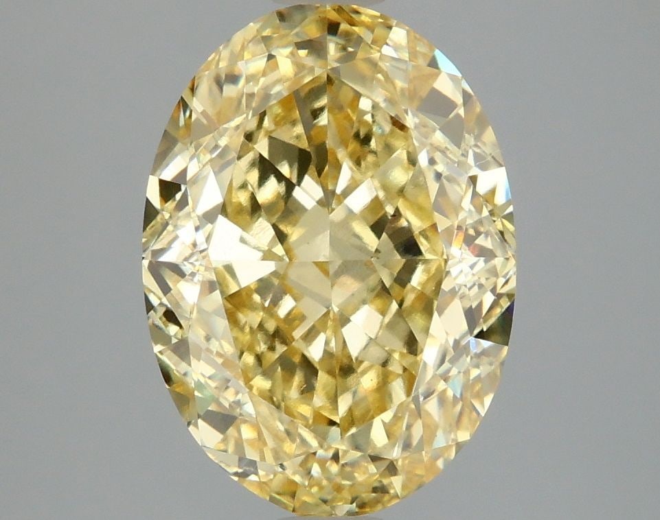 Loose Diamond - OVAL 4.03ct Fancy Intense Yellow VS1: Loose Diamond - OVAL 4.03ct Fancy Intense Yellow VS1 Source: This is a real non-mined Diamond that has been grown in a lab Shape: OVAL Carats: 4.03 Color: Fancy Intense Yellow Certification: IGI Video