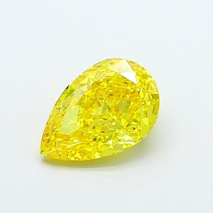 Loose Diamond - PEAR 1.8ct Fancy Vivid Yellow VS1: Loose Diamond - PEAR 1.8ct Fancy Vivid Yellow VS1 Source: This is a real non-mined Diamond that has been grown in a lab Shape: PEAR Carats: 1.8 Color: Fancy Vivid Yellow Certification: IGI Video:
