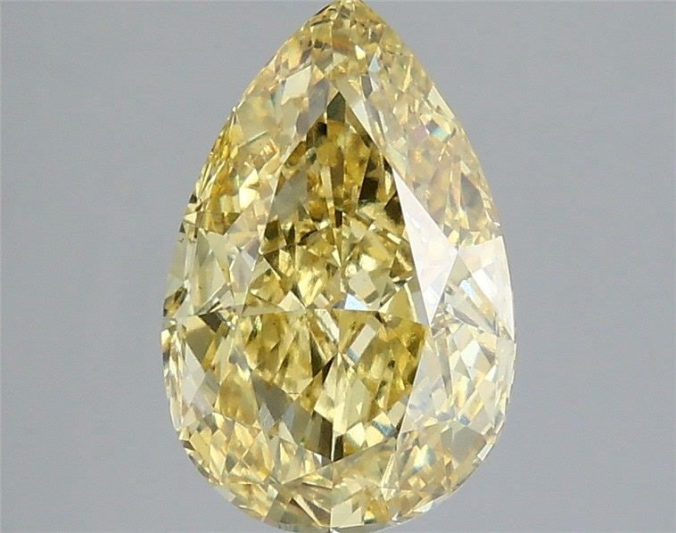 Loose Diamond - PEAR 3.02ct Fancy Intense Yellow VS1: Loose Diamond - PEAR 3.02ct Fancy Intense Yellow VS1 Source: This is a real non-mined Diamond that has been grown in a lab Shape: PEAR Carats: 3.02 Color: Fancy Intense Yellow Certification: IGI Video