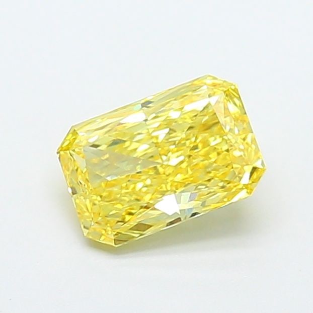 Loose Diamond - RADIANT 1.22ct Fancy Vivid Yellow VS1: Loose Diamond - RADIANT 1.22ct Fancy Vivid Yellow VS1 Source: This is a real non-mined Diamond that has been grown in a lab Shape: RADIANT Carats: 1.22 Color: Fancy Vivid Yellow Certification: IGI Vid
