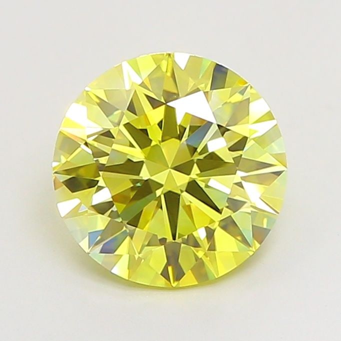 Loose Diamond - ROUND 2.25ct Fancy Vivid Yellow VVS2: Loose Diamond - ROUND 2.25ct Fancy Vivid Yellow VVS2 Source: This is a real non-mined Diamond that has been grown in a lab Shape: ROUND Carats: 2.25 Color: Fancy Vivid Yellow Certification: IGI Video: