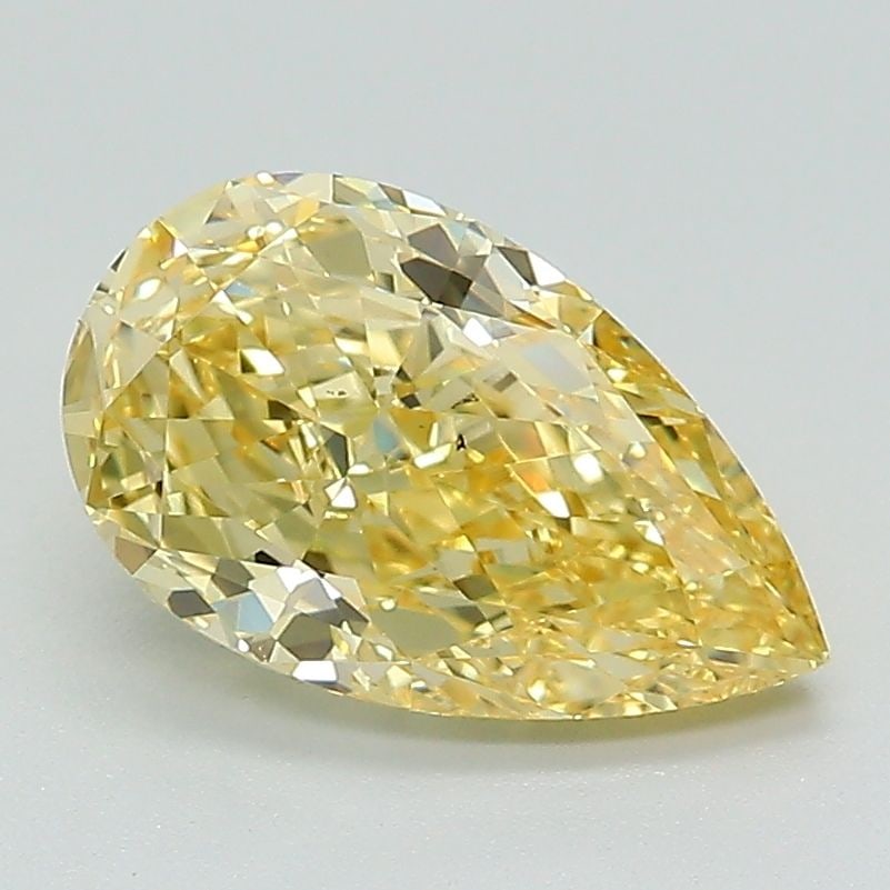 Loose Diamond - PEAR 1.92ct Fancy Intense Yellow VS1: Loose Diamond - PEAR 1.92ct Fancy Intense Yellow VS1 Source: This is a real non-mined Diamond that has been grown in a lab Shape: PEAR Carats: 1.92 Color: Fancy Intense Yellow Certification: IGI Video