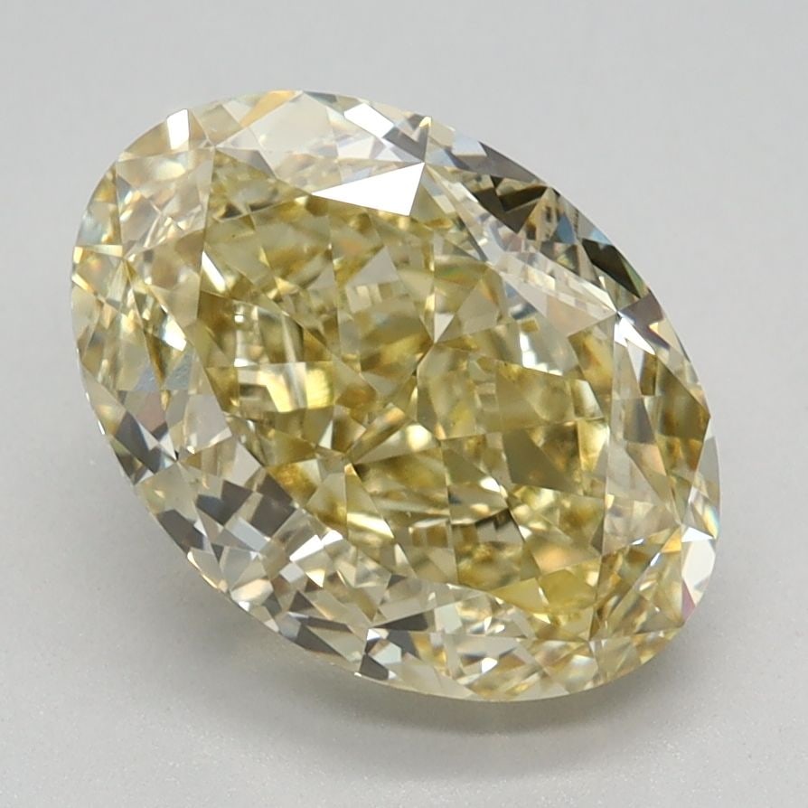 Loose Diamond - OVAL 2.66ct Fancy Intense Yellow VVS2: Loose Diamond - OVAL 2.66ct Fancy Intense Yellow VVS2 Source: This is a real non-mined Diamond that has been grown in a lab Shape: OVAL Carats: 2.66 Color: Fancy Intense Yellow Certification: IGI Vide