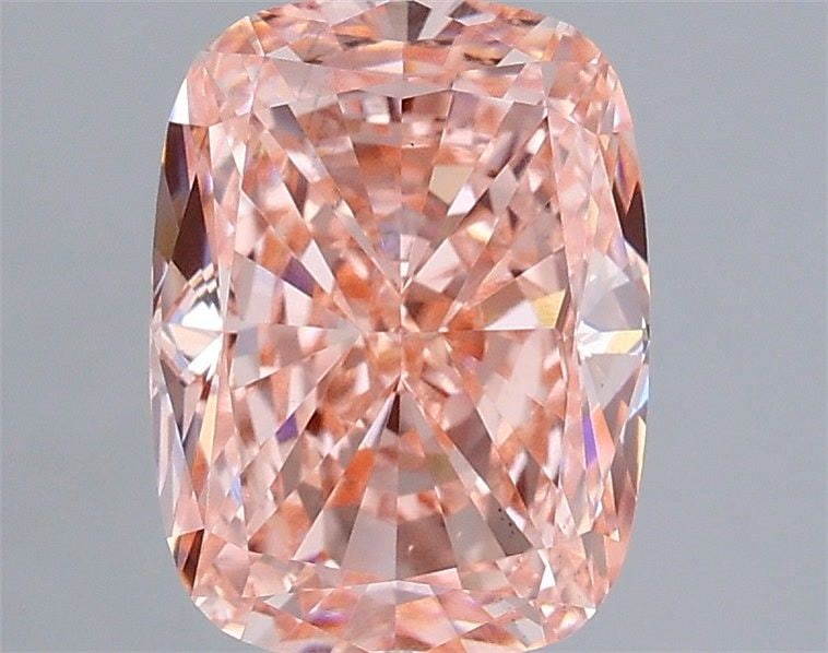 Loose Diamond - CUSHION MODIFIED 3.0ct Fancy Vivid Pink VS2: Loose Diamond - CUSHION MODIFIED 3.0ct Fancy Vivid Pink VS2 Source: This is a real non-mined Diamond that has been grown in a lab Shape: CUSHION MODIFIED Carats: 3.0 Color: Fancy Vivid Pink Certificat
