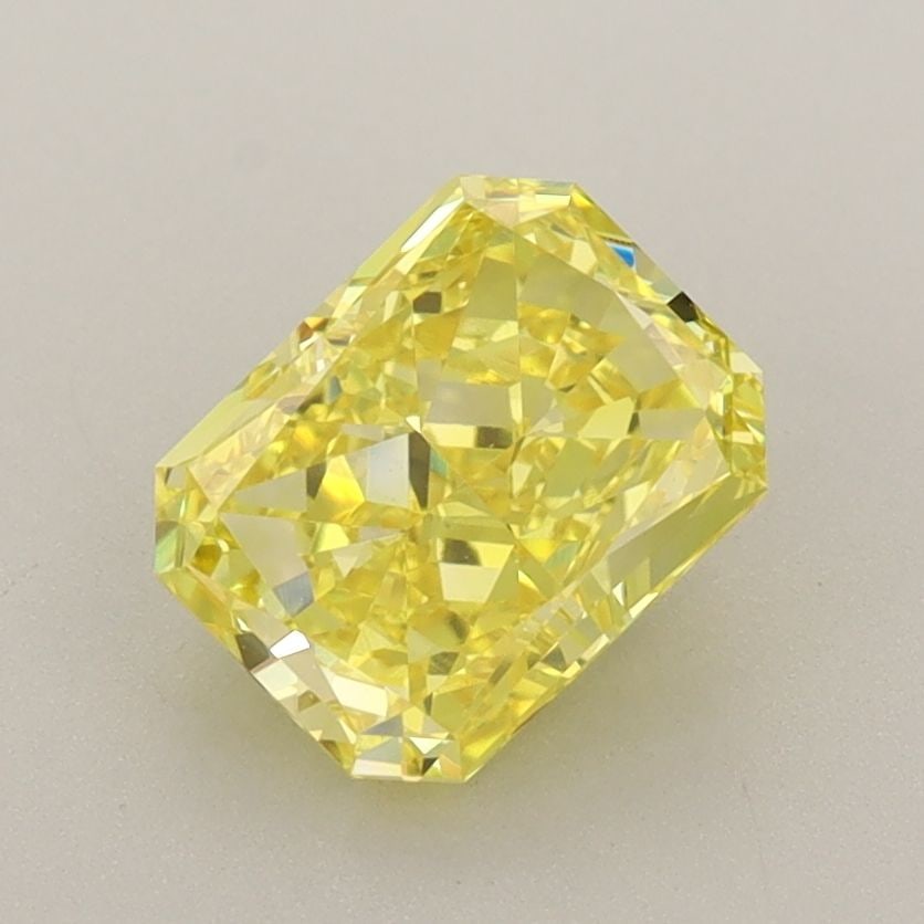 Loose Diamond - RADIANT 1.49ct Fancy Vivid Yellow VS1: Loose Diamond - RADIANT 1.49ct Fancy Vivid Yellow VS1 Source: This is a real non-mined Diamond that has been grown in a lab Shape: RADIANT Carats: 1.49 Color: Fancy Vivid Yellow Certification: IGI Vid