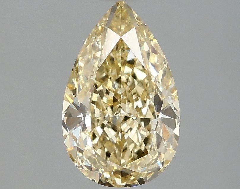 Loose Diamond - PEAR 1.59ct Fancy Intense Yellow VS1: Loose Diamond - PEAR 1.59ct Fancy Intense Yellow VS1 Source: This is a real non-mined Diamond that has been grown in a lab Shape: PEAR Carats: 1.59 Color: Fancy Intense Yellow Certification: IGI Video