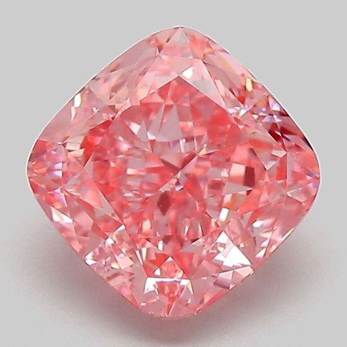 Loose Diamond - CUSHION MODIFIED 2.06ct Fancy Vivid Pink VVS2: Loose Diamond - CUSHION MODIFIED 2.06ct Fancy Vivid Pink VVS2 Source: This is a real non-mined Diamond that has been grown in a lab Shape: CUSHION MODIFIED Carats: 2.06 Color: Fancy Vivid Pink Certifi