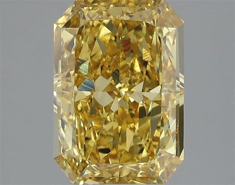 Loose Diamond - RADIANT 2.5ct Fancy Vivid Yellow VS2: Loose Diamond - RADIANT 2.5ct Fancy Vivid Yellow VS2 Source: This is a real non-mined Diamond that has been grown in a lab Shape: RADIANT Carats: 2.5 Color: Fancy Vivid Yellow Certification: IGI Video