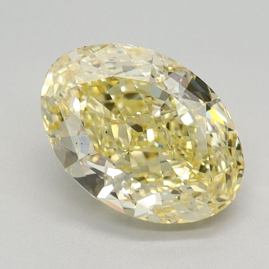 Loose Diamond - OVAL 1.78ct Fancy Intense Yellow VS2: Loose Diamond - OVAL 1.78ct Fancy Intense Yellow VS2 Source: This is a real non-mined Diamond that has been grown in a lab Shape: OVAL Carats: 1.78 Color: Fancy Intense Yellow Certification: IGI Video