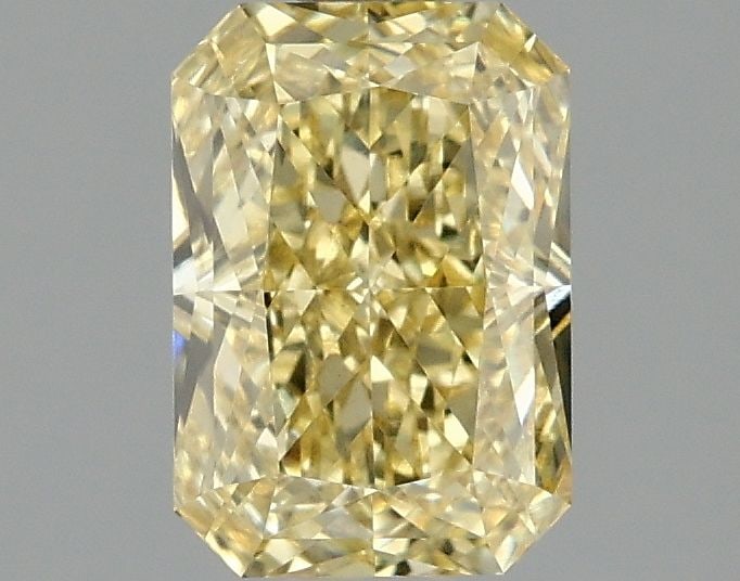 Loose Diamond - RADIANT 1.52ct Fancy Intense Yellow VS1: Loose Diamond - RADIANT 1.52ct Fancy Intense Yellow VS1 Source: This is a real non-mined Diamond that has been grown in a lab Shape: RADIANT Carats: 1.52 Color: Fancy Intense Yellow Certification: IGI