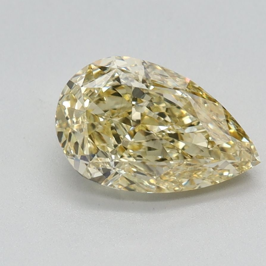 Loose Diamond - PEAR 1.15ct Fancy Intense Yellow VS1: Loose Diamond - PEAR 1.15ct Fancy Intense Yellow VS1 Source: This is a real non-mined Diamond that has been grown in a lab Shape: PEAR Carats: 1.15 Color: Fancy Intense Yellow Certification: IGI Video