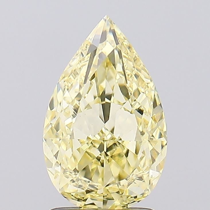 Loose Diamond - PEAR 2.09ct Fancy Intense Yellow VS1: Loose Diamond - PEAR 2.09ct Fancy Intense Yellow VS1 Source: This is a real non-mined Diamond that has been grown in a lab Shape: PEAR Carats: 2.09 Color: Fancy Intense Yellow Certification: IGI Video