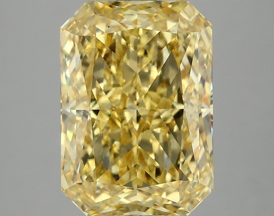 Loose Diamond - RADIANT 4.02ct Fancy Vivid Yellow VS1: Loose Diamond - RADIANT 4.02ct Fancy Vivid Yellow VS1 Source: This is a real non-mined Diamond that has been grown in a lab Shape: RADIANT Carats: 4.02 Color: Fancy Vivid Yellow Certification: IGI Vid