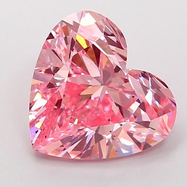 Loose Diamond - HEART 2.51ct Fancy Vivid Pink VS2: Loose Diamond - HEART 2.51ct Fancy Vivid Pink VS2 Source: This is a real non-mined Diamond that has been grown in a lab Shape: HEART Carats: 2.51 Color: Fancy Vivid Pink Certification: IGI Video: