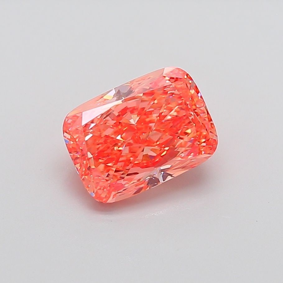 Loose Diamond - CUSHION MODIFIED 3.62ct Fancy Vivid Orangey Pink VVS2: Loose Diamond - CUSHION MODIFIED 3.62ct Fancy Vivid Orangey Pink VVS2 Source: This is a real non-mined Diamond that has been grown in a lab Shape: CUSHION MODIFIED Carats: 3.62 Color: Fancy Vivid Oran