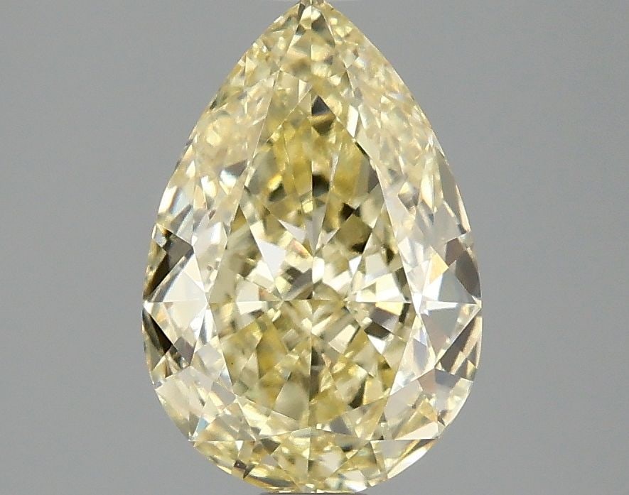 Loose Diamond - PEAR 2.02ct Fancy Intense Yellow VS1: Loose Diamond - PEAR 2.02ct Fancy Intense Yellow VS1 Source: This is a real non-mined Diamond that has been grown in a lab Shape: PEAR Carats: 2.02 Color: Fancy Intense Yellow Certification: IGI Video