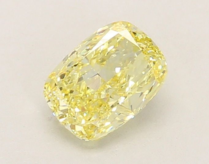 Loose Diamond - CUSHION MODIFIED 1.03ct Fancy Intense Yellow VVS2: Loose Diamond - CUSHION MODIFIED 1.03ct Fancy Intense Yellow VVS2 Source: This is a real non-mined Diamond that has been grown in a lab Shape: CUSHION MODIFIED Carats: 1.03 Color: Fancy Intense Yellow