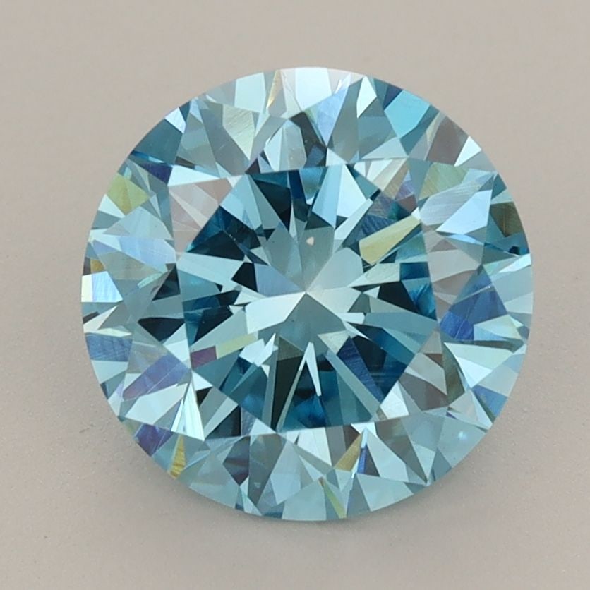 Loose Diamond - ROUND 2.59ct Fancy Vivid Blue VS1: Loose Diamond - ROUND 2.59ct Fancy Vivid Blue VS1 Source: This is a real non-mined Diamond that has been grown in a lab Shape: ROUND Carats: 2.59 Color: Fancy Vivid Blue Certification: IGI Video: