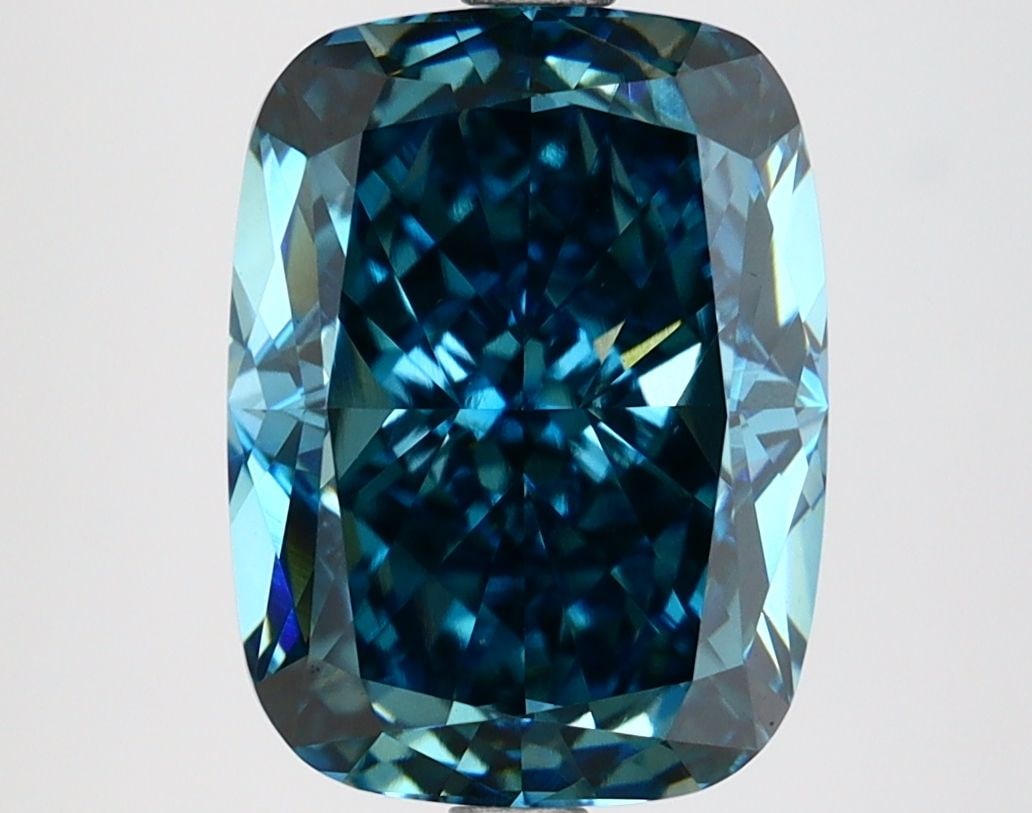Loose Diamond - CUSHION MODIFIED 4.55ct Fancy Vivid Blue VS1: Loose Diamond - CUSHION MODIFIED 4.55ct Fancy Vivid Blue VS1 Source: This is a real non-mined Diamond that has been grown in a lab Shape: CUSHION MODIFIED Carats: 4.55 Color: Fancy Vivid Blue Certific