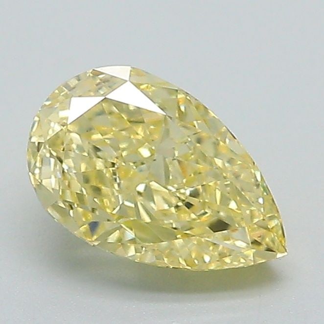 Loose Diamond - PEAR 1.13ct Fancy Intense Yellow VS1: Loose Diamond - PEAR 1.13ct Fancy Intense Yellow VS1 Source: This is a real non-mined Diamond that has been grown in a lab Shape: PEAR Carats: 1.13 Color: Fancy Intense Yellow Certification: IGI Video