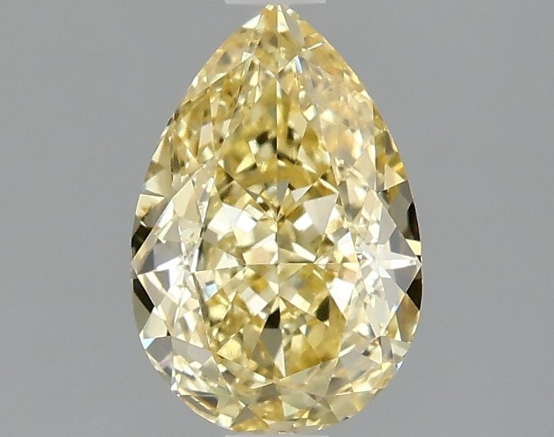 Loose Diamond - PEAR 1.59ct Fancy Intense Yellow VVS2: Loose Diamond - PEAR 1.59ct Fancy Intense Yellow VVS2 Source: This is a real non-mined Diamond that has been grown in a lab Shape: PEAR Carats: 1.59 Color: Fancy Intense Yellow Certification: IGI Vide