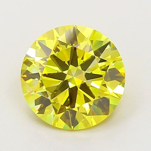 Loose Diamond - ROUND 2.01ct Fancy Vivid Yellow VVS1: Loose Diamond - ROUND 2.01ct Fancy Vivid Yellow VVS1 Source: This is a real non-mined Diamond that has been grown in a lab Shape: ROUND Carats: 2.01 Color: Fancy Vivid Yellow Certification: IGI Video:
