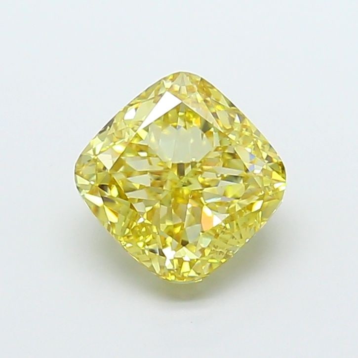 Loose Diamond - CUSHION MODIFIED 4.02ct Fancy Intense Yellow VS1: Loose Diamond - CUSHION MODIFIED 4.02ct Fancy Intense Yellow VS1 Source: This is a real non-mined Diamond that has been grown in a lab Shape: CUSHION MODIFIED Carats: 4.02 Color: Fancy Intense Yellow 