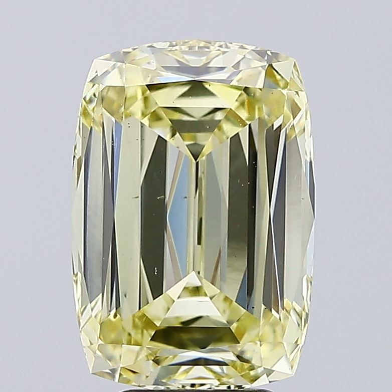 Loose Diamond - CUSHION MODIFIED 5.01ct Fancy Yellow VS2: Loose Diamond - CUSHION MODIFIED 5.01ct Fancy Yellow VS2 Source: This is a real non-mined Diamond that has been grown in a lab Shape: CUSHION MODIFIED Carats: 5.01 Color: Fancy Yellow Certification: I