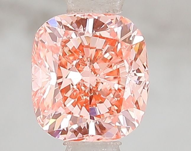 Loose Diamond - CUSHION BRILLIANT 1.01ct Fancy Vivid Pink SI1: Loose Diamond - CUSHION BRILLIANT 1.01ct Fancy Vivid Pink SI1 Source: This is a real non-mined Diamond that has been grown in a lab Shape: CUSHION BRILLIANT Carats: 1.01 Color: Fancy Vivid Pink Certif