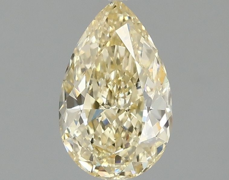 Loose Diamond - PEAR 1.08ct Fancy Yellow VS2: Loose Diamond - PEAR 1.08ct Fancy Yellow VS2 Source: This is a real non-mined Diamond that has been grown in a lab Shape: PEAR Carats: 1.08 Color: Fancy Yellow Certification: IGI Video: