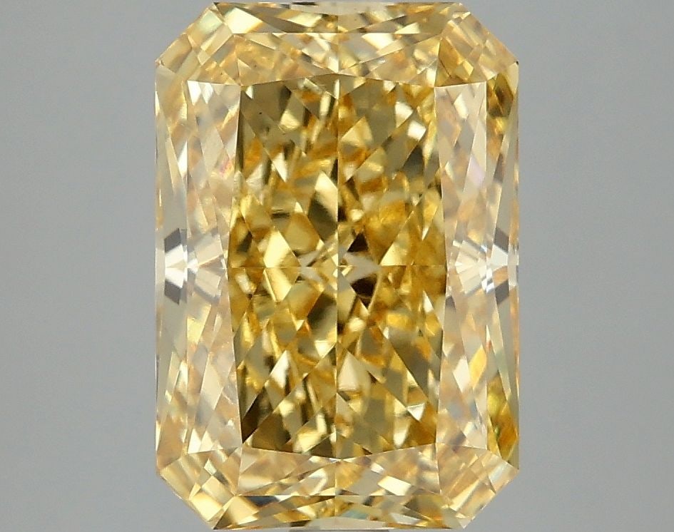 Loose Diamond - RADIANT 4.09ct Fancy Vivid Yellow VS2: Loose Diamond - RADIANT 4.09ct Fancy Vivid Yellow VS2 Source: This is a real non-mined Diamond that has been grown in a lab Shape: RADIANT Carats: 4.09 Color: Fancy Vivid Yellow Certification: IGI Vid