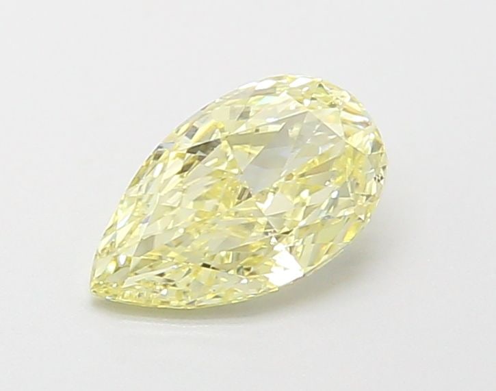Loose Diamond - PEAR 0.65ct Fancy Light Yellow VS2: Loose Diamond - PEAR 0.65ct Fancy Light Yellow VS2 Source: This is a real non-mined Diamond that has been grown in a lab Shape: PEAR Carats: 0.65 Color: Fancy Light Yellow Certification: IGI Video: