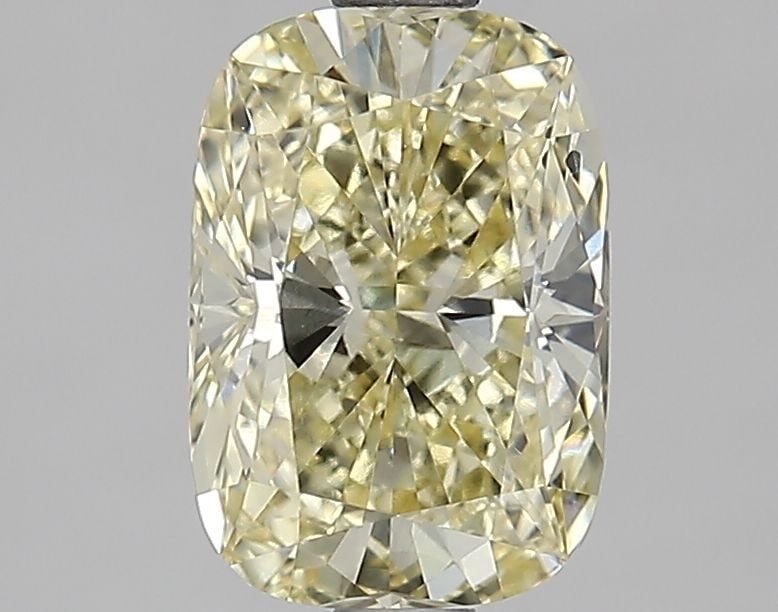 Loose Diamond - CUSHION BRILLIANT 1.67ct Fancy Intense Yellow SI1: Loose Diamond - CUSHION BRILLIANT 1.67ct Fancy Intense Yellow SI1 Source: This is a real non-mined Diamond that has been grown in a lab Shape: CUSHION BRILLIANT Carats: 1.67 Color: Fancy Intense Yello