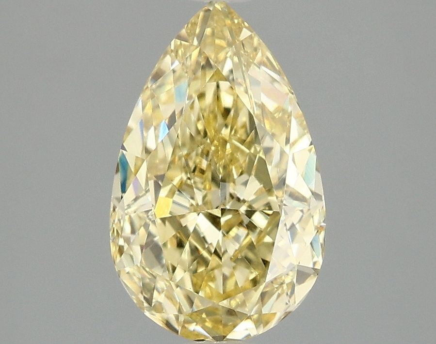 Loose Diamond - PEAR 2.07ct Fancy Intense Yellow VS1: Loose Diamond - PEAR 2.07ct Fancy Intense Yellow VS1 Source: This is a real non-mined Diamond that has been grown in a lab Shape: PEAR Carats: 2.07 Color: Fancy Intense Yellow Certification: IGI Video