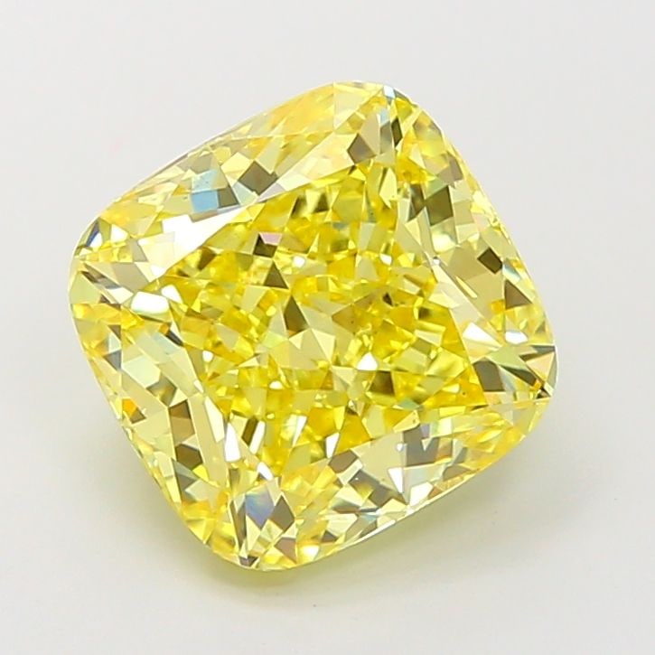 Loose Diamond - CUSHION MODIFIED 5.02ct Fancy Intense Yellow VS1: Loose Diamond - CUSHION MODIFIED 5.02ct Fancy Intense Yellow VS1 Source: This is a real non-mined Diamond that has been grown in a lab Shape: CUSHION MODIFIED Carats: 5.02 Color: Fancy Intense Yellow 
