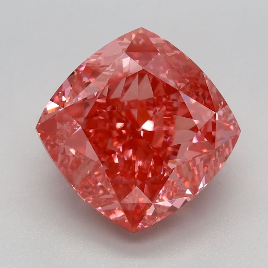 Loose Diamond - CUSHION MODIFIED 4.29ct Fancy Vivid Pink VS1: Loose Diamond - CUSHION MODIFIED 4.29ct Fancy Vivid Pink VS1 Source: This is a real non-mined Diamond that has been grown in a lab Shape: CUSHION MODIFIED Carats: 4.29 Color: Fancy Vivid Pink Certific