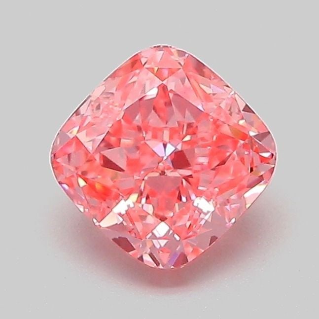 Loose Diamond - CUSHION MODIFIED 1.05ct Fancy Vivid Pink VVS2: Loose Diamond - CUSHION MODIFIED 1.05ct Fancy Vivid Pink VVS2 Source: This is a real non-mined Diamond that has been grown in a lab Shape: CUSHION MODIFIED Carats: 1.05 Color: Fancy Vivid Pink Certifi