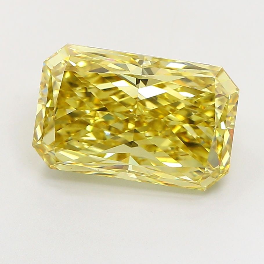 Loose Diamond - RADIANT 5.01ct Fancy Intense Yellow VS2: Loose Diamond - RADIANT 5.01ct Fancy Intense Yellow VS2 Source: This is a real non-mined Diamond that has been grown in a lab Shape: RADIANT Carats: 5.01 Color: Fancy Intense Yellow Certification: IGI