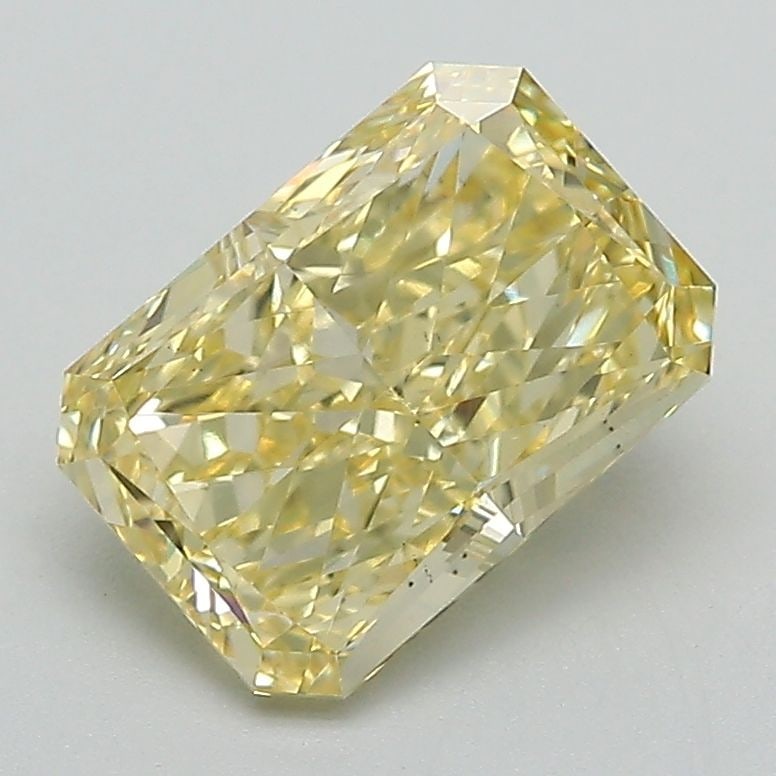 Loose Diamond - RADIANT 2.0ct Fancy Intense Yellow VS1: Loose Diamond - RADIANT 2.0ct Fancy Intense Yellow VS1 Source: This is a real non-mined Diamond that has been grown in a lab Shape: RADIANT Carats: 2.0 Color: Fancy Intense Yellow Certification: IGI V