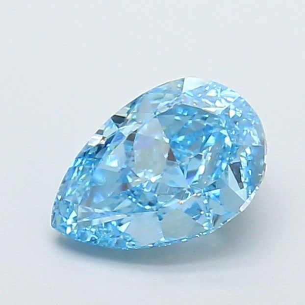Loose Diamond - PEAR 2.04ct Fancy Vivid Blue VS1: Loose Diamond - PEAR 2.04ct Fancy Vivid Blue VS1 Source: This is a real non-mined Diamond that has been grown in a lab Shape: PEAR Carats: 2.04 Color: Fancy Vivid Blue Certification: IGI Video:
