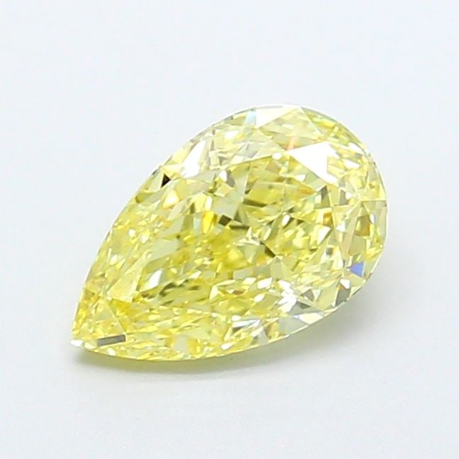 Loose Diamond - PEAR 1.26ct Fancy Intense Yellow VVS2: Loose Diamond - PEAR 1.26ct Fancy Intense Yellow VVS2 Source: This is a real non-mined Diamond that has been grown in a lab Shape: PEAR Carats: 1.26 Color: Fancy Intense Yellow Certification: IGI Vide