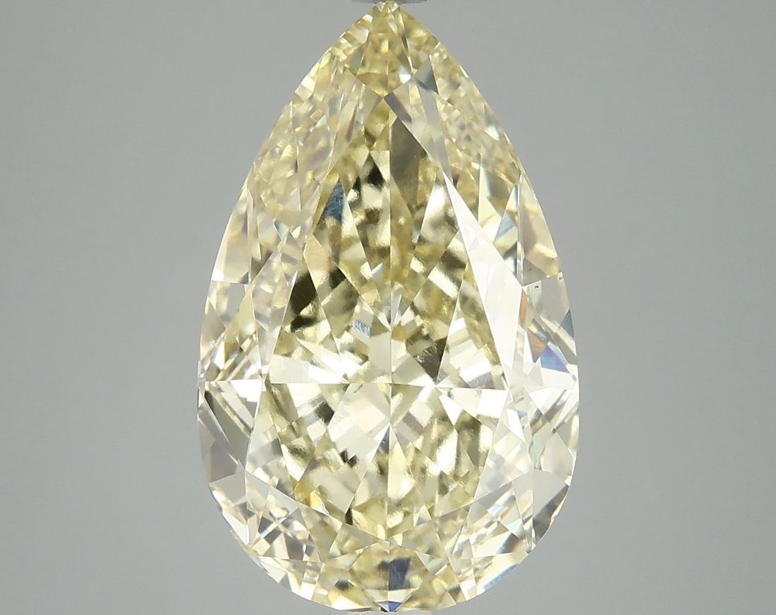Loose Diamond - PEAR 6.02ct Fancy Intense Yellow VS2: Loose Diamond - PEAR 6.02ct Fancy Intense Yellow VS2 Source: This is a real non-mined Diamond that has been grown in a lab Shape: PEAR Carats: 6.02 Color: Fancy Intense Yellow Certification: IGI Video