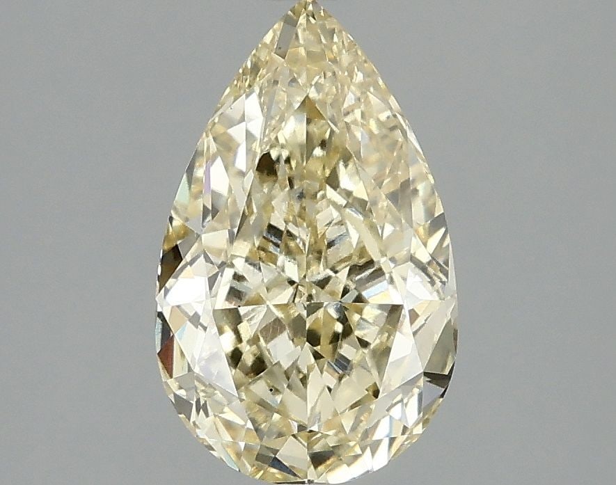 Loose Diamond - PEAR 2.03ct Fancy Intense Yellow VS1: Loose Diamond - PEAR 2.03ct Fancy Intense Yellow VS1 Source: This is a real non-mined Diamond that has been grown in a lab Shape: PEAR Carats: 2.03 Color: Fancy Intense Yellow Certification: IGI Video