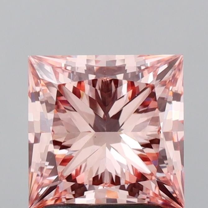Loose Diamond - PRINCESS 2.16ct Fancy Intense Pink VS1: Loose Diamond - PRINCESS 2.16ct Fancy Intense Pink VS1 Source: This is a real non-mined Diamond that has been grown in a lab Shape: PRINCESS Carats: 2.16 Color: Fancy Intense Pink Certification: IGI V