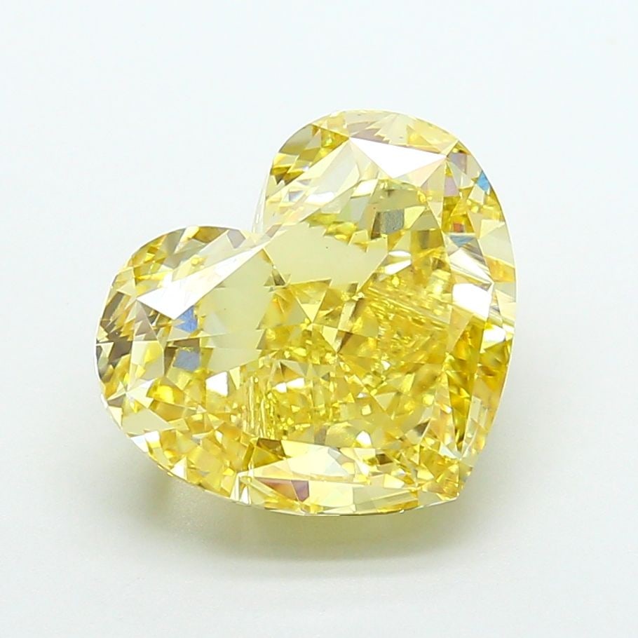 Loose Diamond - HEART 10.03ct Fancy Intense Yellow VS1: Loose Diamond - HEART 10.03ct Fancy Intense Yellow VS1 Source: This is a real non-mined Diamond that has been grown in a lab Shape: HEART Carats: 10.03 Color: Fancy Intense Yellow Certification: IGI V