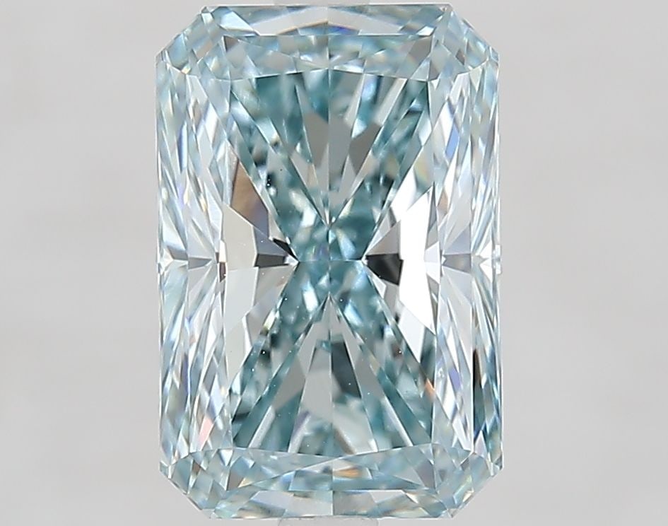 Loose Diamond - RADIANT 3.6ct Fancy Intense Greenish Blue VVS2: Loose Diamond - RADIANT 3.6ct Fancy Intense Greenish Blue VVS2 Source: This is a real non-mined Diamond that has been grown in a lab Shape: RADIANT Carats: 3.6 Color: Fancy Intense Greenish Blue Certi
