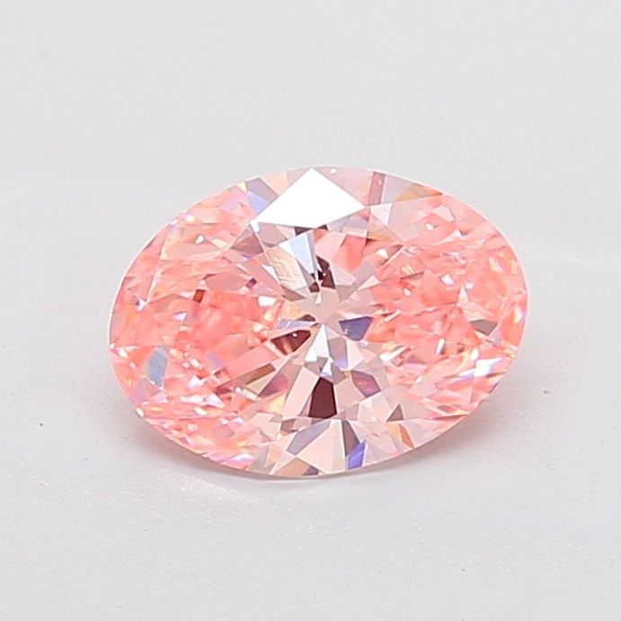 Loose Diamond - OVAL 1.85ct Fancy Vivid Pink VS1: Loose Diamond - OVAL 1.85ct Fancy Vivid Pink VS1 Source: This is a real non-mined Diamond that has been grown in a lab Shape: OVAL Carats: 1.85 Color: Fancy Vivid Pink Certification: IGI Video:
